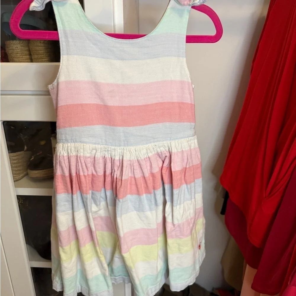 Joules White and Pink Dress